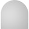 Ekena Millwork Round Top Surface Mount PVC Gable Vent w/ 2"W x 1-1/2"P Brickmould Frame, 40"W x 42"H GVPRT40X4202SN - alternate 3